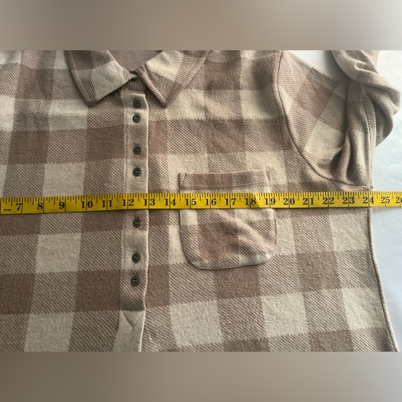 Soft Surroundings Flannel Tunic XL - Picture 2 of 9